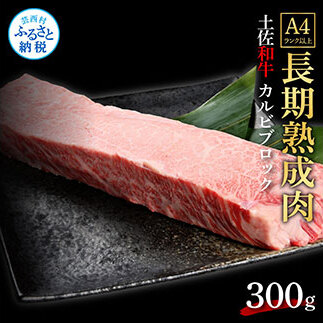 エイジング工法熟成肉土佐和牛特選カルビブロック300g（冷凍） TKA211-AS
